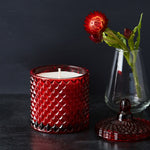 GEO Cut Glass Jar - Red - Kandili